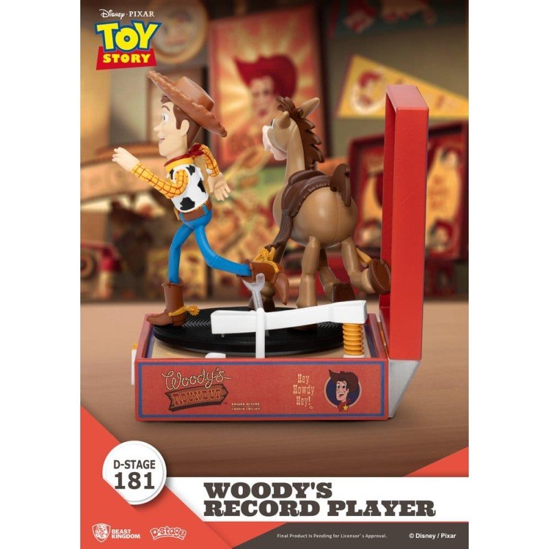 Toy Story Record Player Series PVC figure Woody's Record Player 13 cm