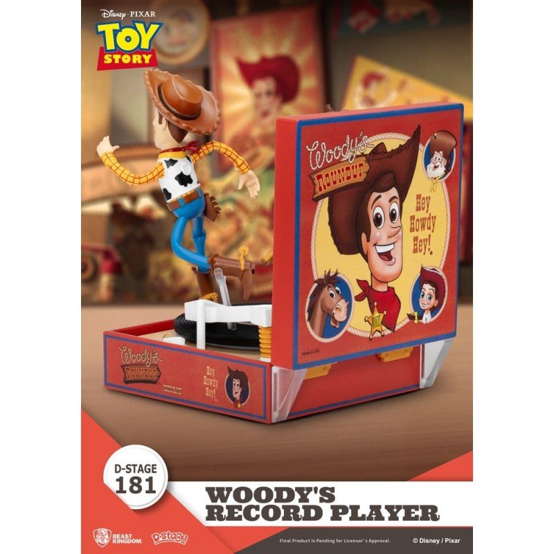 Toy Story Record Player Series Figurine en PVC Woody's Record Player 13 cm