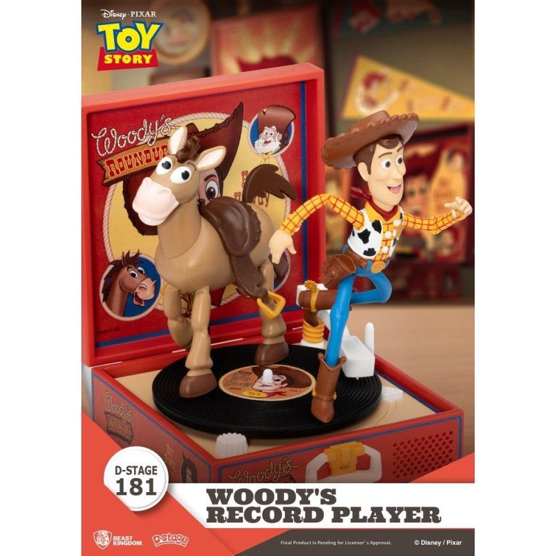 Toy Story Record Player Series PVC figure Woody's Record Player 13 cm