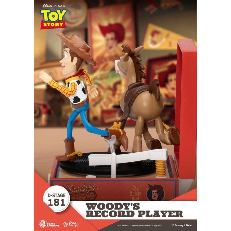 Toy Story Record Player Series Figurine en PVC Woody's Record Player 13 cm