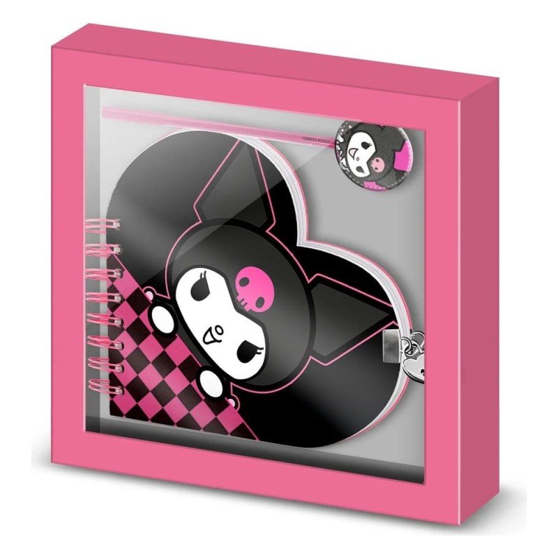 Hello Kitty Notebook with Pen Gift Set Kuromi Chessy