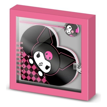 Hello Kitty Notebook with Pen Gift Set Kuromi Chessy