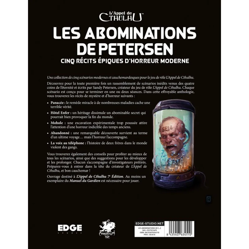 L’Appel de Cthulhu - Les Abominations de Petersen | 8435407634510