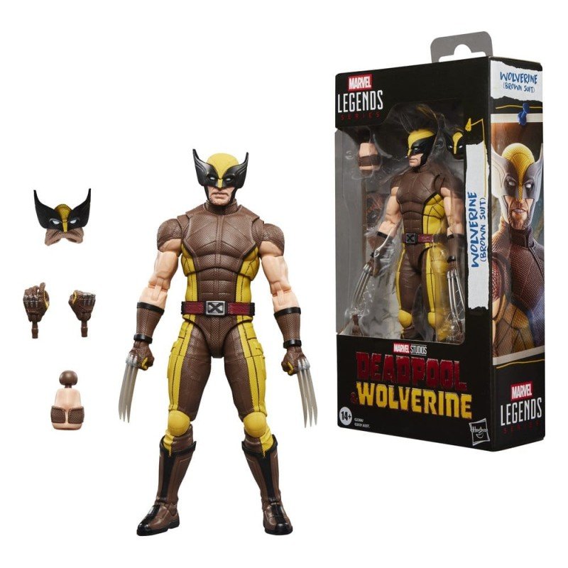 Deadpool & Wolverine Marvel Legends Action Figure Wolverine (Brown Suit) 15 cm