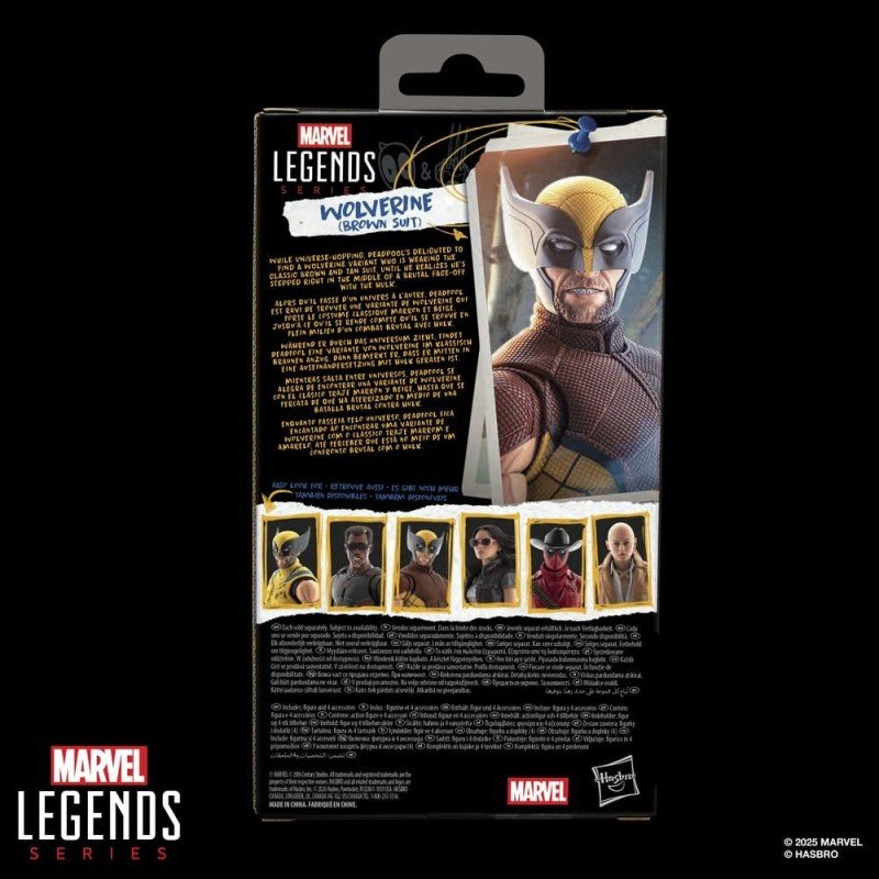 Deadpool & Wolverine Marvel Legends Action Figure Wolverine (Brown Suit) 15 cm