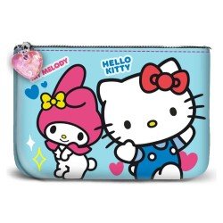 Sanrio porte-monnaie Small Square Hello Kitty Friendship Blue