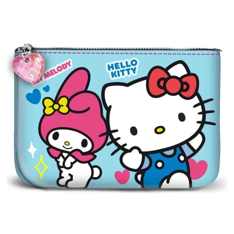 Sanrio porte-monnaie Small Square Hello Kitty Friendship Blue
