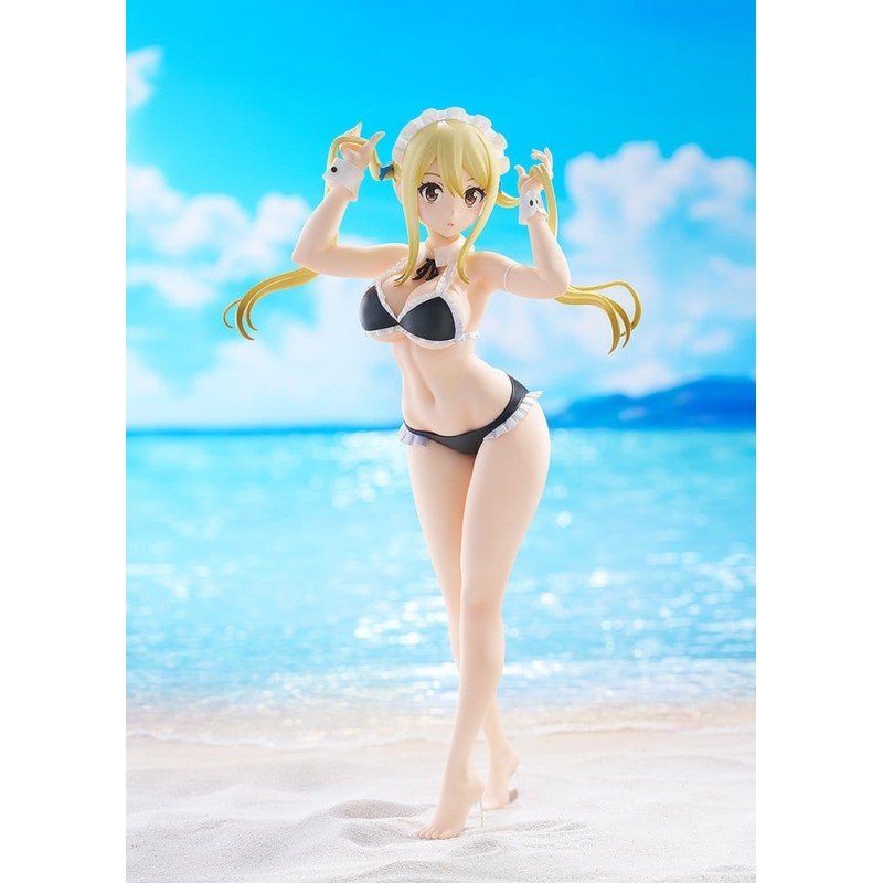 Fairy Tail 100 Years Quest Beach Queens Pop Up Parade PVC Statue Lucy Heartfilia: Virgo Form Swimsuit Ver. L Size 23 cm 