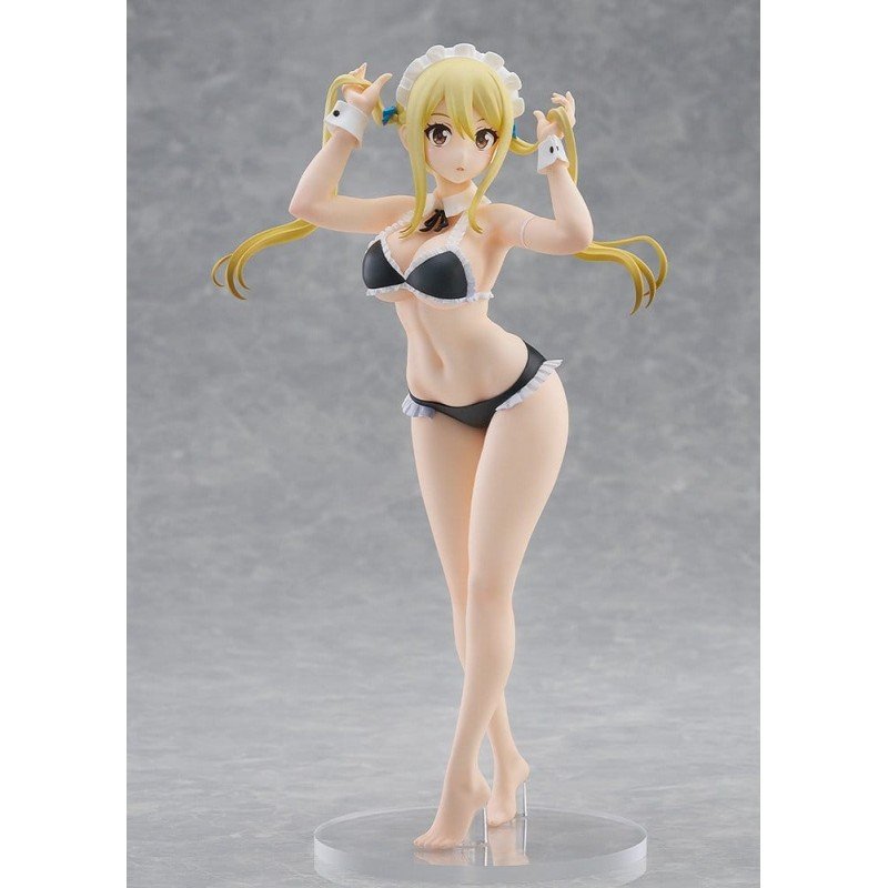 Fairy Tail 100 Years Quest Beach Queens Pop Up Parade PVC Statue Lucy Heartfilia: Virgo Form Swimsuit Ver. L Size 23 cm 