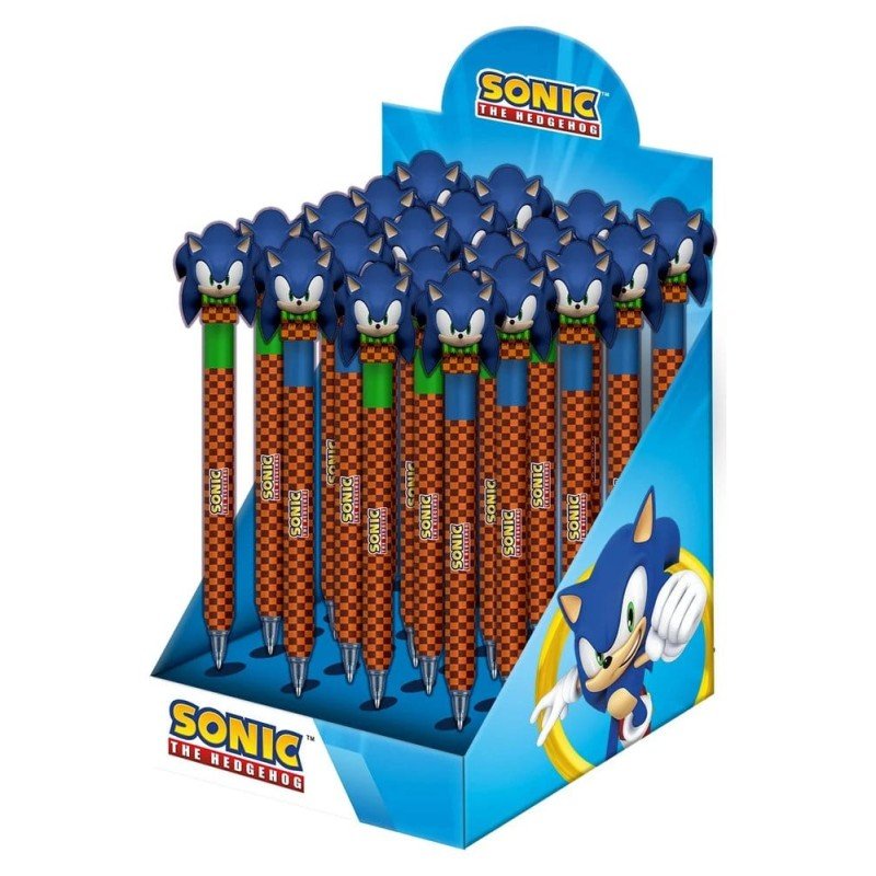 Sonic - The Hedgehog Stylo à bille effaçabl à encre gel Présentoir (24)