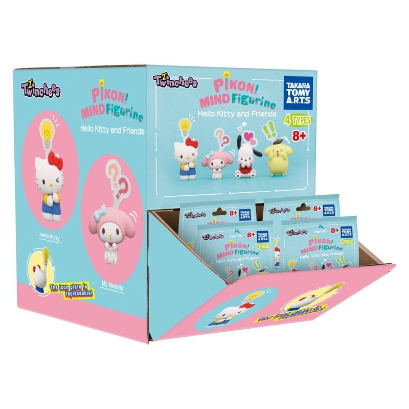 Sanrio Blind Pack assortiment figurines Twinchees Hello Kitty & Friends Pikon Mind 5 cm (24)