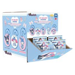 Sanrio Blind Pack assortiment figurines Twinchees My Melody x Kuromi Sweet Lolita 5 cm (24)