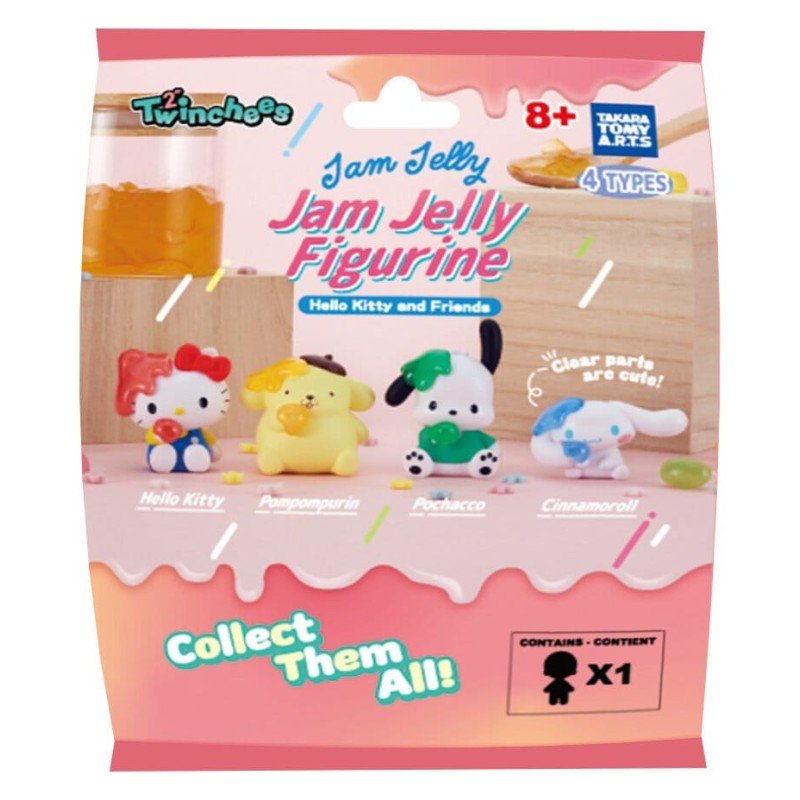Sanrio Blind Pack assortiment figurines Twinchees Hello Kitty & Friends Jam Jelly 5 cm (24)