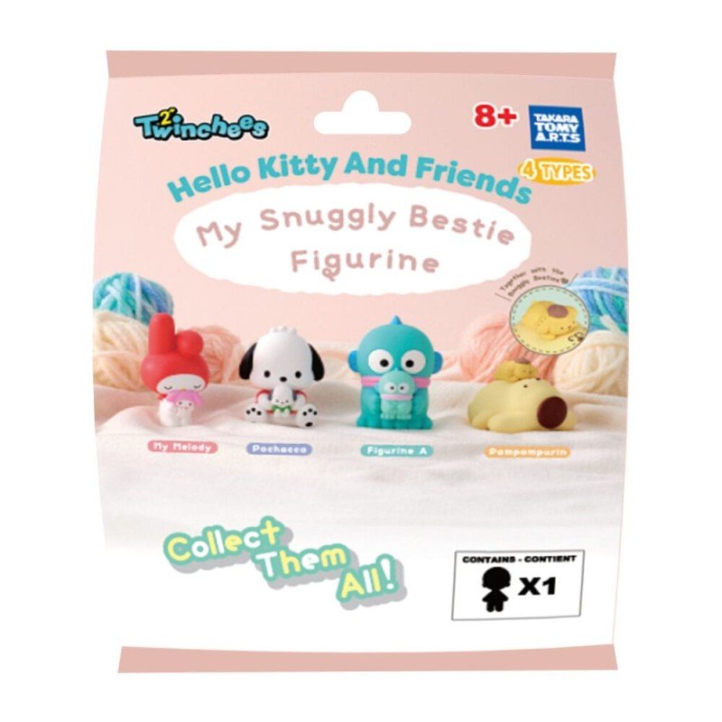 Sanrio Blind Pack assortiment figurines Twinchees Hello Kitty & Friends My Cuddly Buddy 5 cm (24)