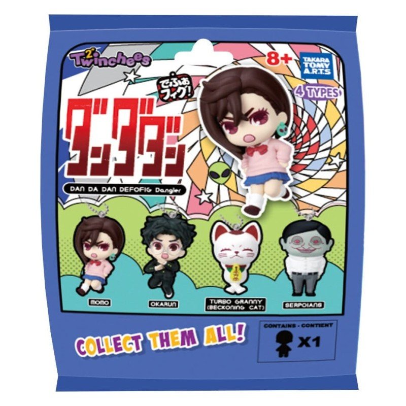 Dandadan Blind Pack assortiment figurines Twinchees Defofig! Dangler 5 cm (24)