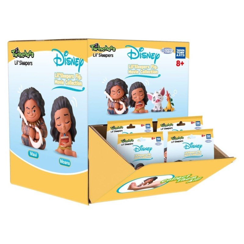 Vaiana Blind Pack assortiment figurines Twinchees Lil' Sleepers 5 cm (24)