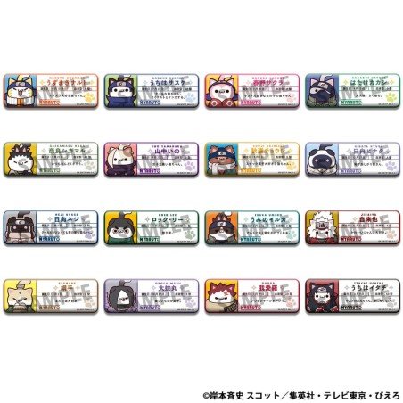 Naruto assortiment badges Mega Cat Project Nyaruto! Name 5 cm (16)