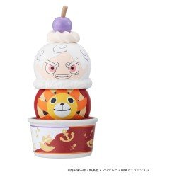 One Piece pack 6 trading figures Tsumichen Stack up & Change 8 cm (with gift)  