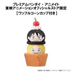 One Piece pack 6 trading figures Tsumichen Stack up & Change 8 cm (with gift)  