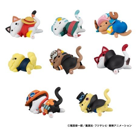 One Piece Mega Cat Project assortiment trading figures Egghead NyanPieceNyan! Stickie! 3 cm (8)