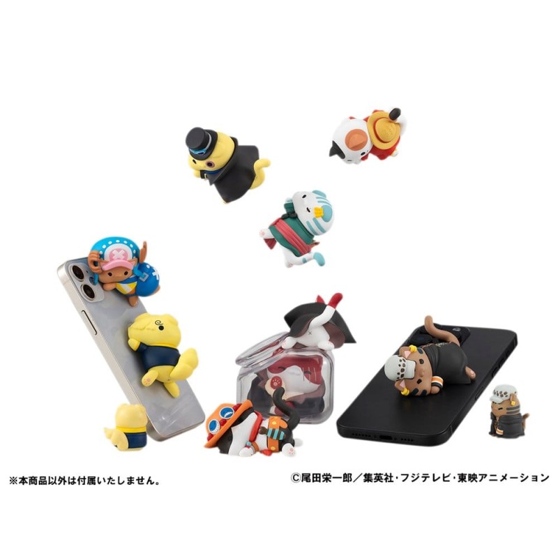 One Piece Mega Cat Project assortiment trading figures Egghead NyanPieceNyan! Stickie! 3 cm (8)