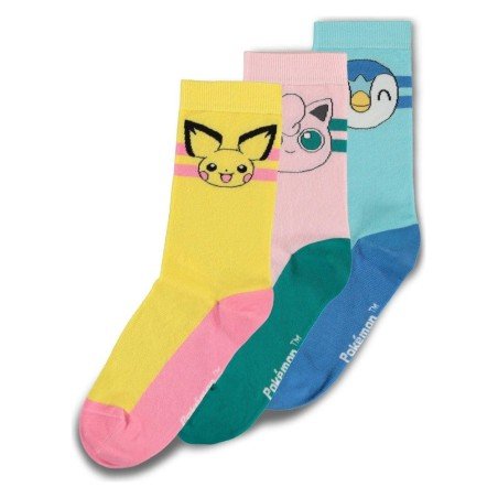 Pokémon pack 3 paires de chaussettes Crew 39-42