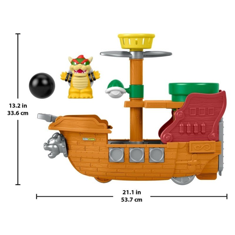 My Mario Little People Playset Bowser's Airship