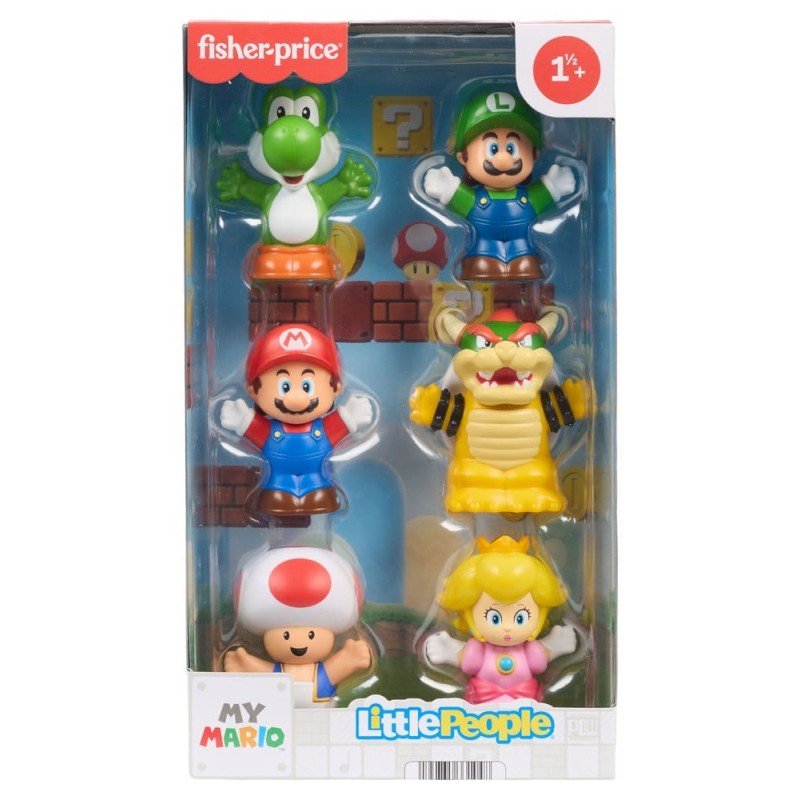 My Mario Little People Collector pack 6 minifigurines 7 cm