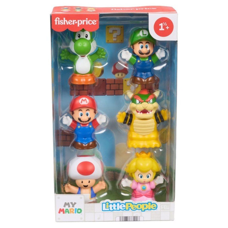 My Mario Little People Collector pack 6 minifigurines 7 cm