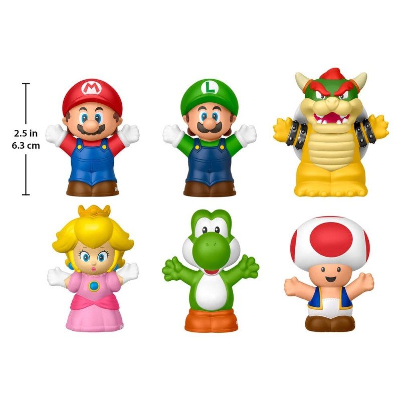 My Mario Little People Collector pack 6 minifigurines 7 cm