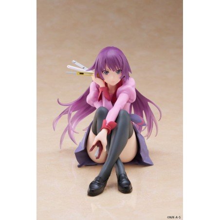 Monogatari PVC Statue Desktop Cute Figure Hitagi Senjougahara 13 cm