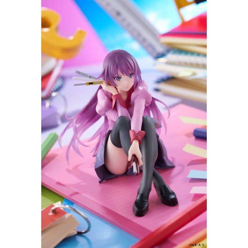 Monogatari PVC Statue Desktop Cute Figure Hitagi Senjougahara 13 cm