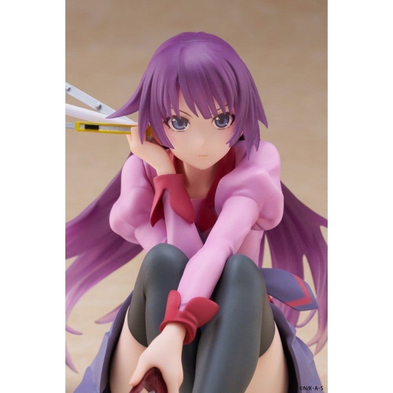 Monogatari PVC Statue Desktop Cute Figure Hitagi Senjougahara 13 cm