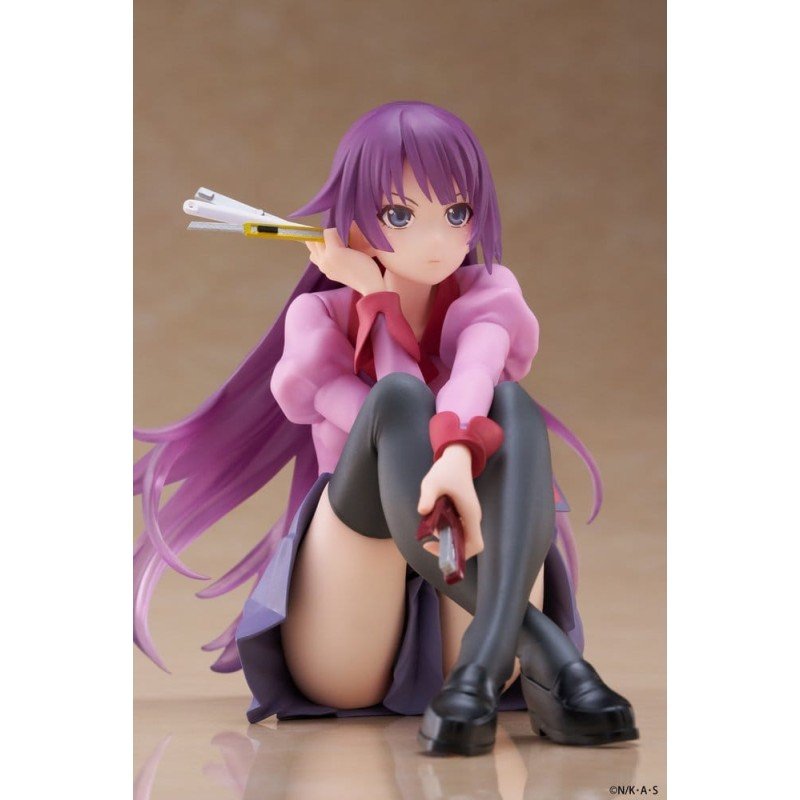 Monogatari PVC Statue Desktop Cute Figure Hitagi Senjougahara 13 cm