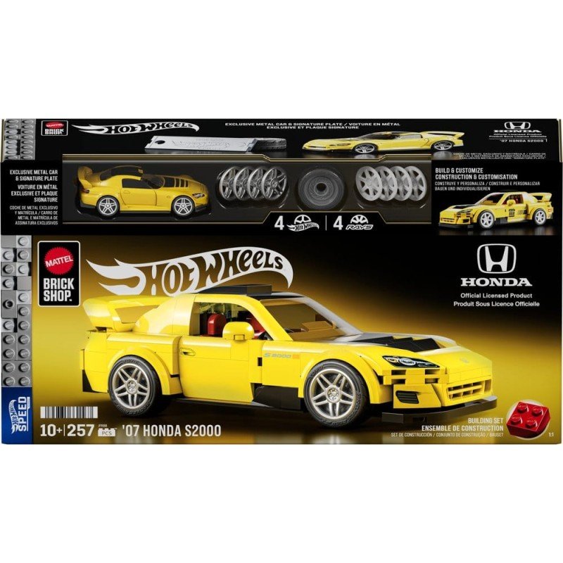Hot Wheels Speed Series Mattel Brick Shop jeu de construction 1/32 '07 Honda S2000