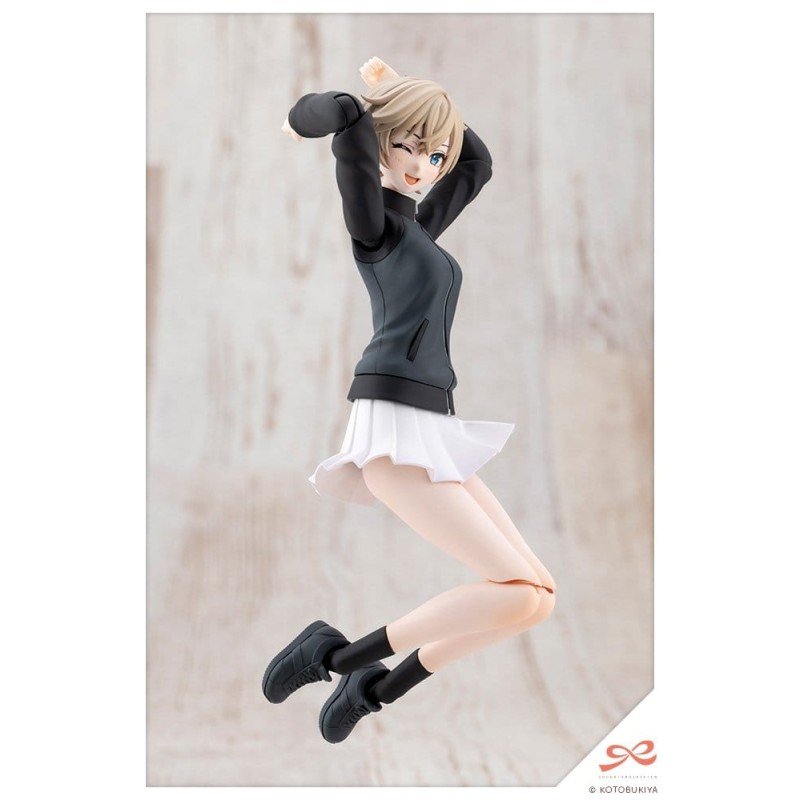 Sousai Shojo Teien figurine Plastic Model Kit 1/10 Rui Saotome Touhou High School Tracksuit Dreaming Style Midnight Onyx 16 cm
