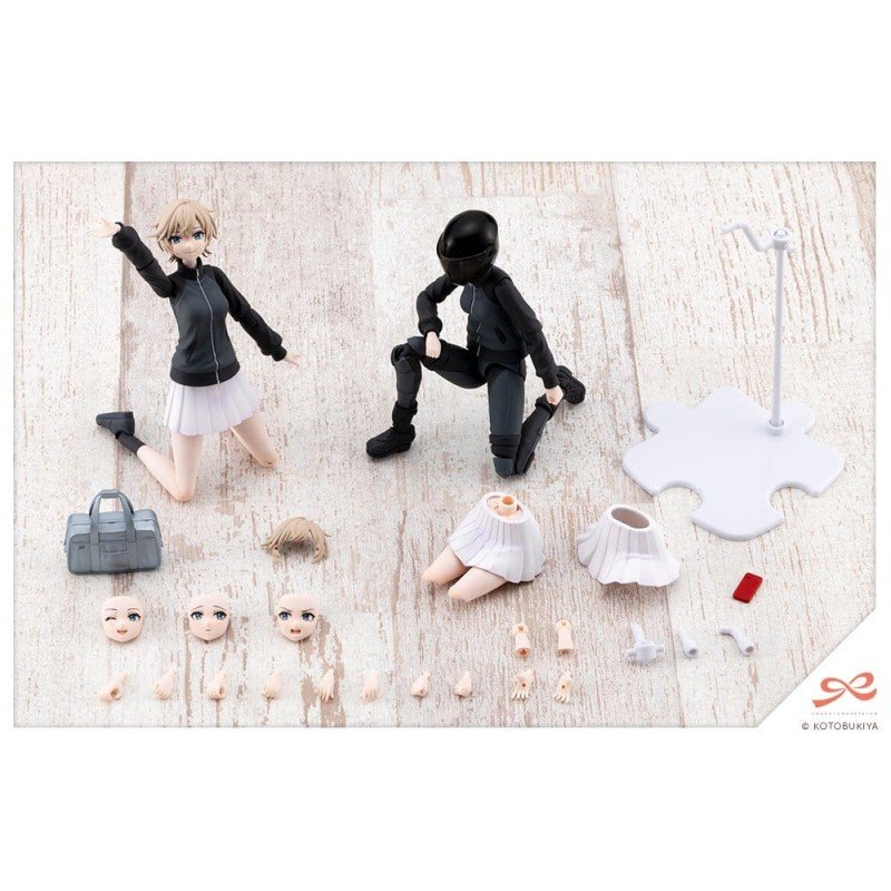 Sousai Shojo Teien figurine Plastic Model Kit 1/10 Rui Saotome Touhou High School Tracksuit Dreaming Style Midnight Onyx 16 cm