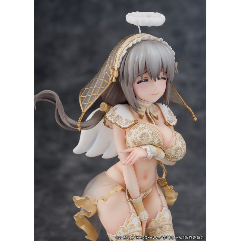 Uzaki-chan Wants to Hang Out! statuette PVC 1/7 Tsuki Uzaki Angel Ver. 19 cm