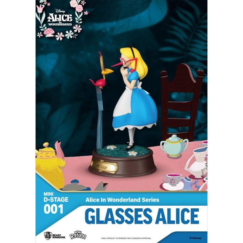 Alice au pays des merveilles pack 6 statuettes Mini Diorama Stage 10 cm