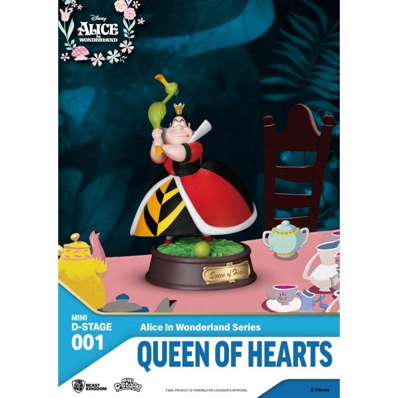 Alice au pays des merveilles pack 6 statuettes Mini Diorama Stage 10 cm