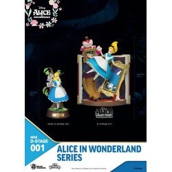 Alice au pays des merveilles pack 6 statuettes Mini Diorama Stage 10 cm