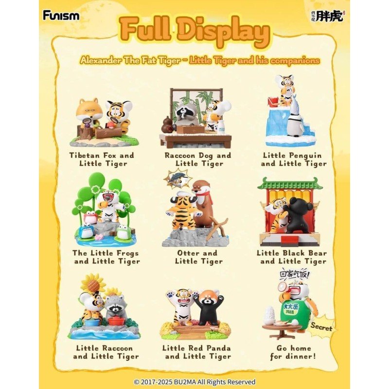 Alexander The Fat TigerBlind Box Mini Figures Little Tiger and his companions Display (8)