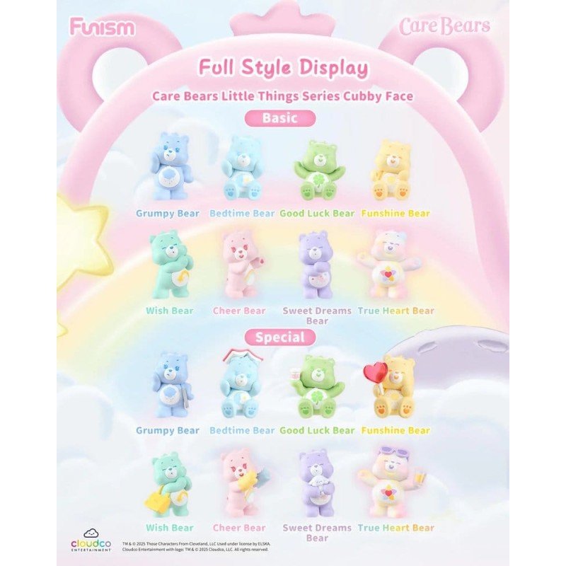 Bisounours Blind Box présentoir mini-figurines Little Things Cubby Face Series 5 cm (6)