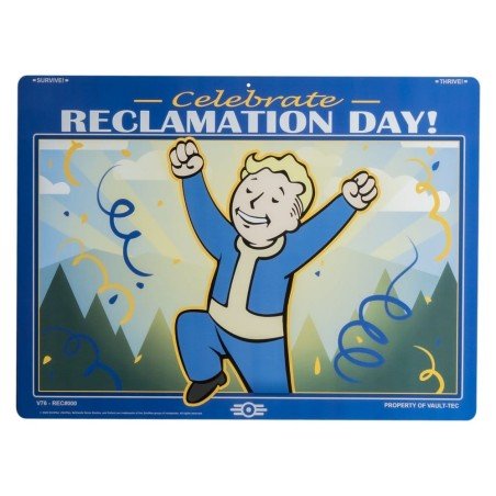 Fallout panneau métal Reclamation Day