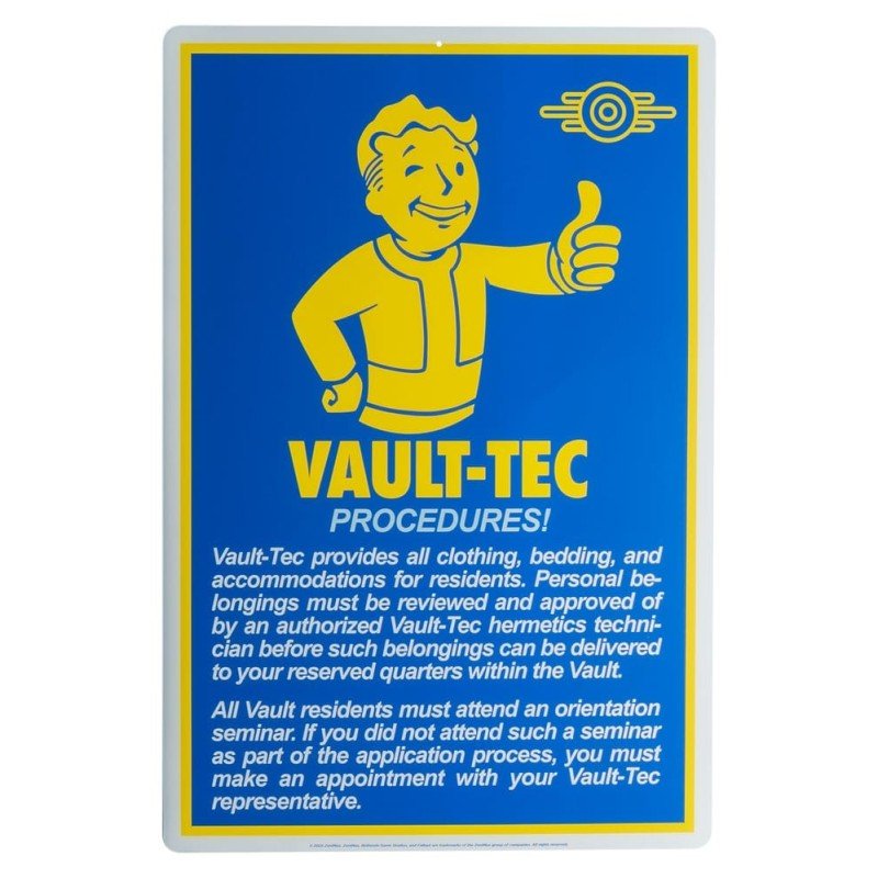 Fallout panneau métal Procedures
