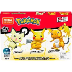 Pokémon - Mega Construx - Pikachu Evolution Trio 13 cm
Brand: Mega Construx Mattel