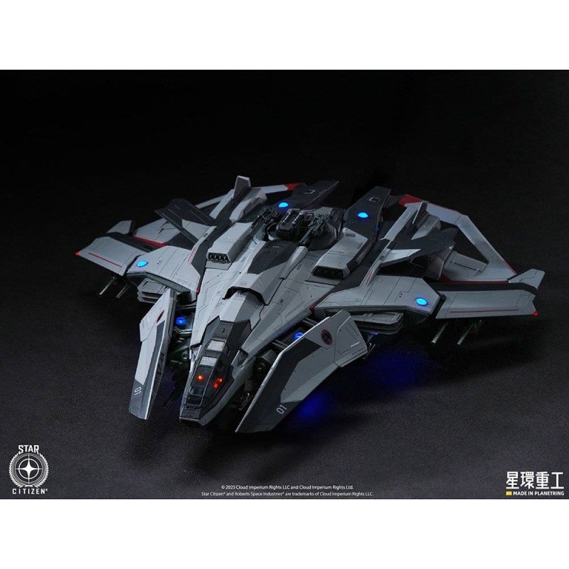 Star Citizen figurine Pre-assembled Plastic Model Kit 1/100 Anvil F8C Lightning Pre-Assembled Finished Model Ver. 25 cm