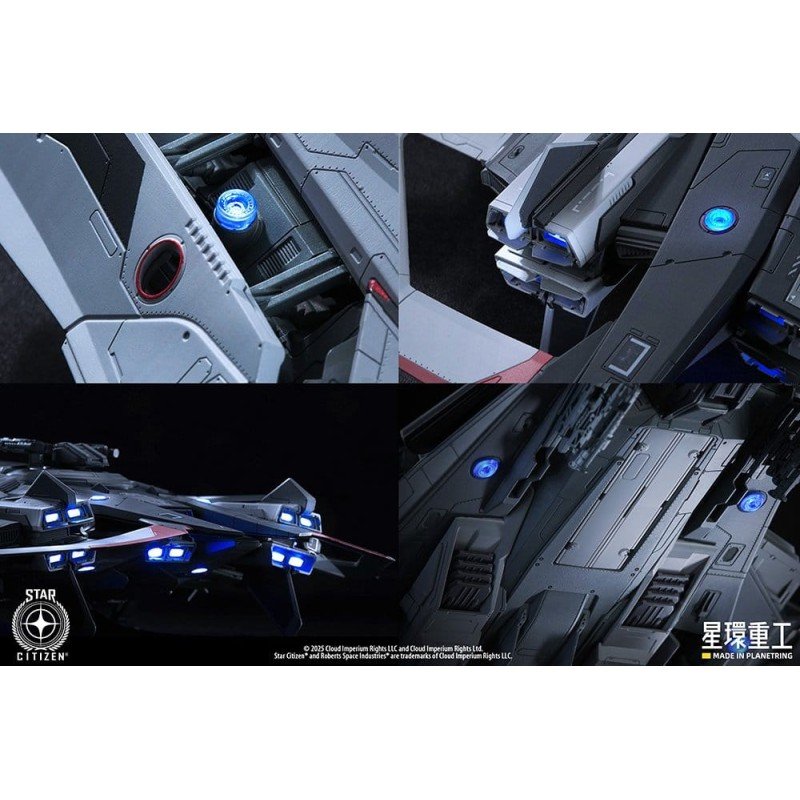 Star Citizen figurine Pre-assembled Plastic Model Kit 1/100 Anvil F8C Lightning Pre-Assembled Finished Model Ver. 25 cm