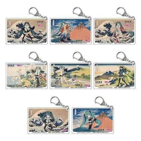 Katsushika Hokusai x Hatsune Miku assortiment boîte-mystère porte-clés acrylique (8)