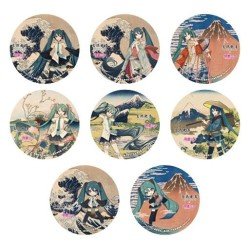 Katsushika Hokusai x Hatsune Miku assortiment boîte-mystère badges 6 cm (8)